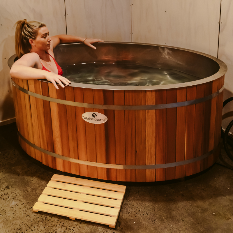 Cold plunge at Ruku Wellness Studio, Waitara